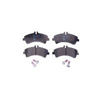 Brake pad set discs with wear warning 20.8 mm HELLA for...