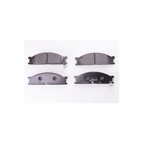Brake pad set discs with wear warning 17 mm HELLA for e.g. NISSAN PICK