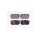 Brake pad set without wear warning 18 mm HELLA for e.g. LAND ROVER DEFENDER