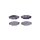 Brake pad set without wear warning 15.6 mm HELLA for e.g. TOYOTA HILUX