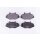 Brake pad set without wear warning 19 mm HELLA for FORD TRANSIT and others