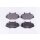 Brake pad set without wear warning 19 mm HELLA for FORD TRANSIT and others
