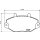 Brake pad set without wear warning 19 mm HELLA for FORD TRANSIT and others