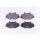 Brake pad set without wear warning 19 mm HELLA for FORD TRANSIT and others