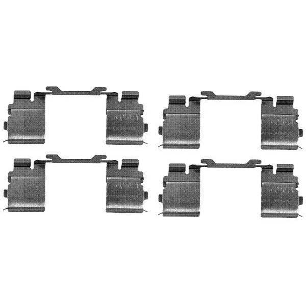Accessory Kit, Disc Brake Pads 4 pcs. HELLA for e.g. FIAT DUCATO