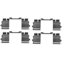 Accessory Kit, Disc Brake Pads 4 pcs. HELLA for e.g. FIAT...