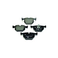 Brake pad set discs with wear warning indicator 17.3 mm...