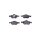 Brake pad set with wear warning 17.7 mm HELLA for TOYOTA YARIS and others