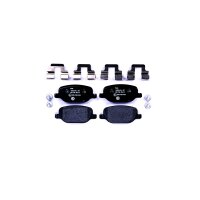 Brake pad set without wear warning 17.8 mm HELLA for e.g....