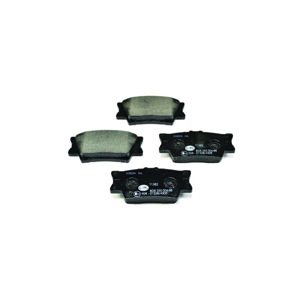 Brake pad set without wear warning 15.4 mm HELLA for e.g. TOYOTA RAV