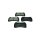 Brake pad set without wear warning 16.3 mm HELLA for JAGUAR S-TYPE and others