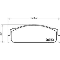 Bremsbelagsatz Bremsscheibe vorne HELLA für FIAT MERCEDES SEAT