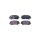 Brake pad set discs with wear warning contact 18 mm HELLA for e.g. FIAT UNO
