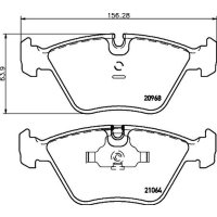 Bremsbelagsatz Bremsscheibe vorne HELLA für BMW 3