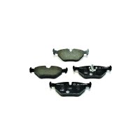 Brake pad set discs with wear warning indicator 17.3 mm...