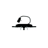 Brake pad set discs with wear warning contact 19.6 mm HELLA for e.g. AUDI A6