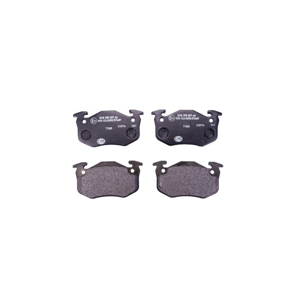 Bremsbelagsatz ohne Verschleißwarnung 15 mm HELLA für RENAULT TWINGO