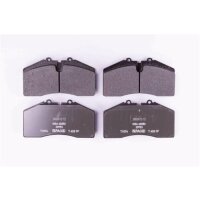 Brake pad set discs with wear warning 17.5 mm HELLA for...
