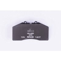 Brake pad set discs with wear warning 17.5 mm HELLA for PORSCHE 911 and others