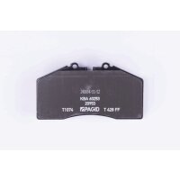 Brake pad set discs with wear warning 17.5 mm HELLA for PORSCHE 911 and others