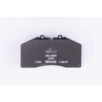 Brake pad set discs with wear warning 17.5 mm HELLA for PORSCHE 911 and others