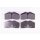 Brake pad set discs with wear warning 17.5 mm HELLA for PORSCHE 911 and others