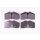 Brake pad set discs with wear warning 17.5 mm HELLA for PORSCHE 911 and others