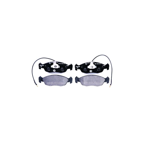 Brake pad set with wear warning contact 17.3 mm HELLA for e.g. PEUGEOT 306