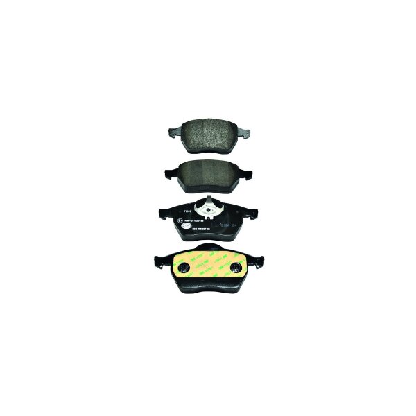 Brake pad set without wear warning 20.4 mm HELLA for e.g. AUDI A4