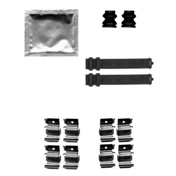 Accessory Kit, Disc Brake Pads 13 pcs. HELLA for e.g. MITSUBISHI PAJERO