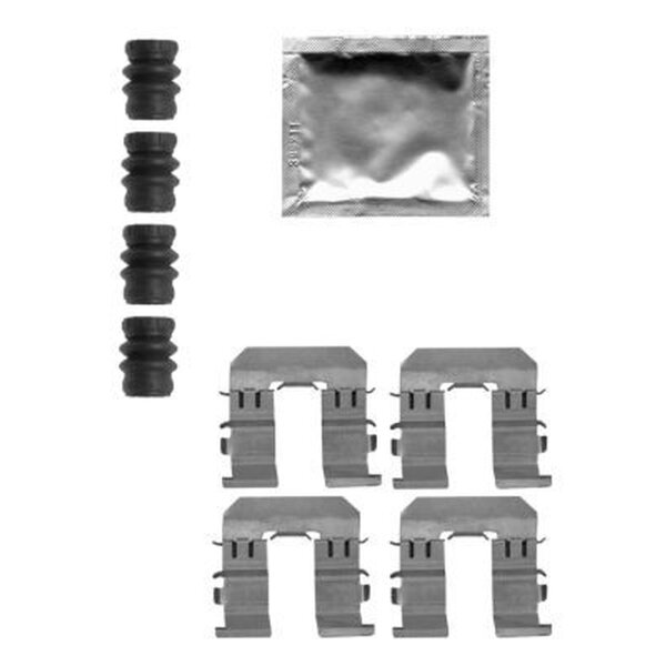 Accessory Kit, Disc Brake Pads 9 pcs. HELLA for e.g. SUBARU FORESTER