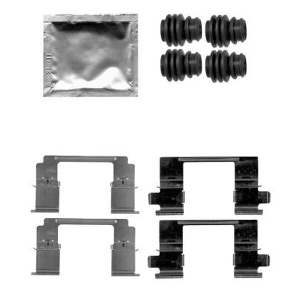 Accessory Kit, Disc Brake Pads 9 pcs. HELLA for e.g. HONDA ACCORD