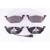 Brake pad set with wear warning contact 19.7 mm HELLA for SEAT ALTEA and others