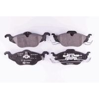 Brake pad set discs with wear warning 17.3 mm HELLA for e.g. OPEL ASTRA