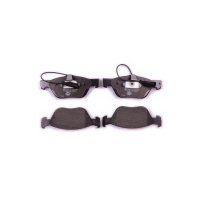 Brake pad set discs with wear warning contact 19 mm HELLA...