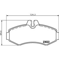 Bremsbelagsatz Scheiben mit Verschleißwarnanzeige...