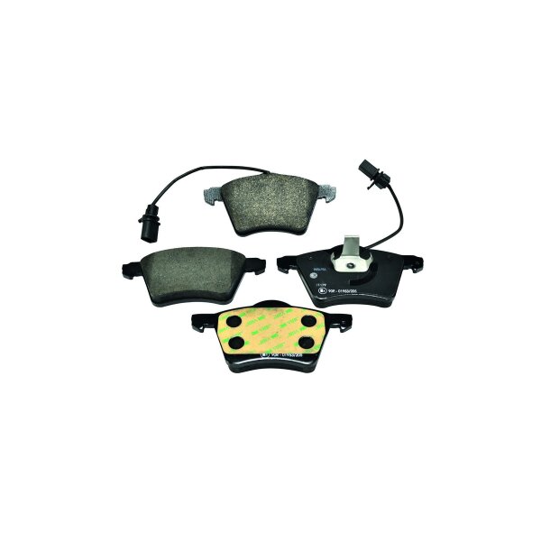 Brake pad set with wear warning contact 18.6 mm HELLA for e.g. VW TRANSPORTER