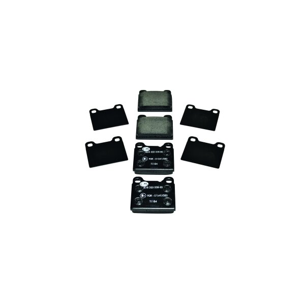 Brake pad set without wear warning 15 mm HELLA for e.g. VOLVO 240