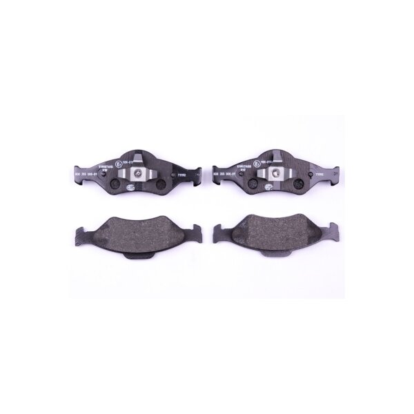 Brake pad set without wear warning 18.8 mm HELLA for FORD FIESTA and others