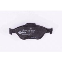 Brake pad set without wear warning 18.8 mm HELLA for FORD FIESTA and others