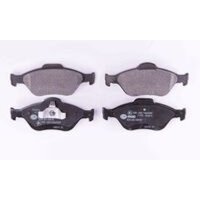 Brake pad set without wear warning 18.8 mm HELLA for FORD FIESTA and others