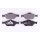 Brake pad set without wear warning 18.8 mm HELLA for FORD FIESTA and others