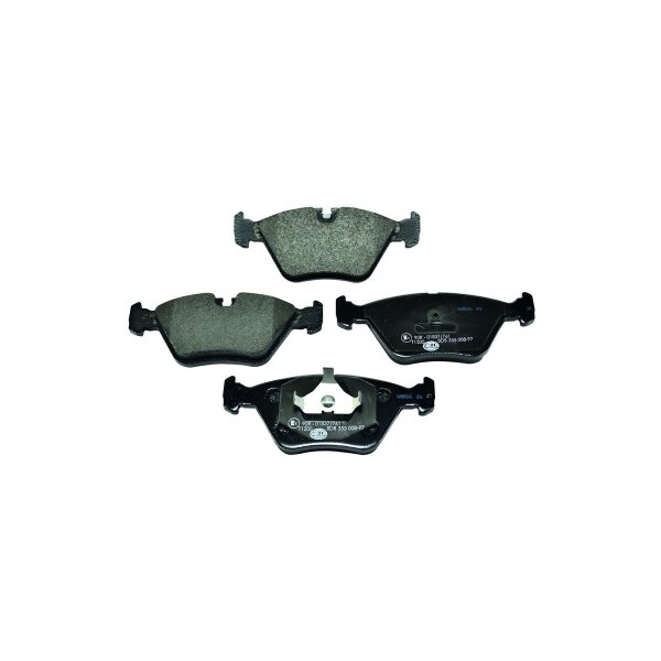 Brake pad set discs with wear warning 17.5 mm HELLA for e.g. JAGUAR XJ