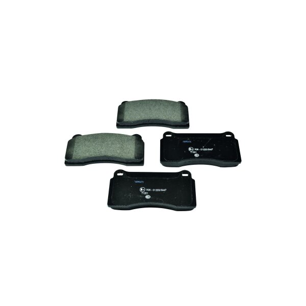 Brake pad set without wear warning 18.2 mm HELLA for NISSAN GT-R and others