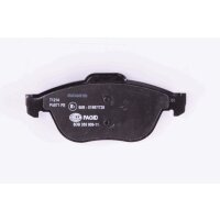 Brake pad set without wear warning 18.3 mm HELLA for e.g. RENAULT ESPACE
