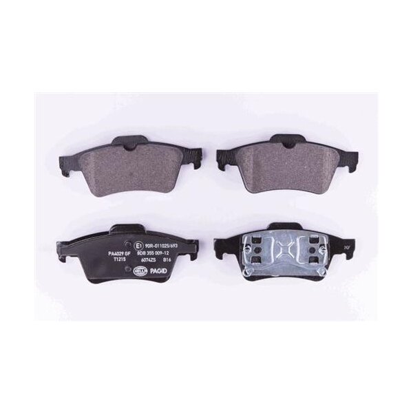 Bremsbelagsatz ohne Verschleißwarnung 16,7 mm HELLA für u.a. RENAULT LAGUNA