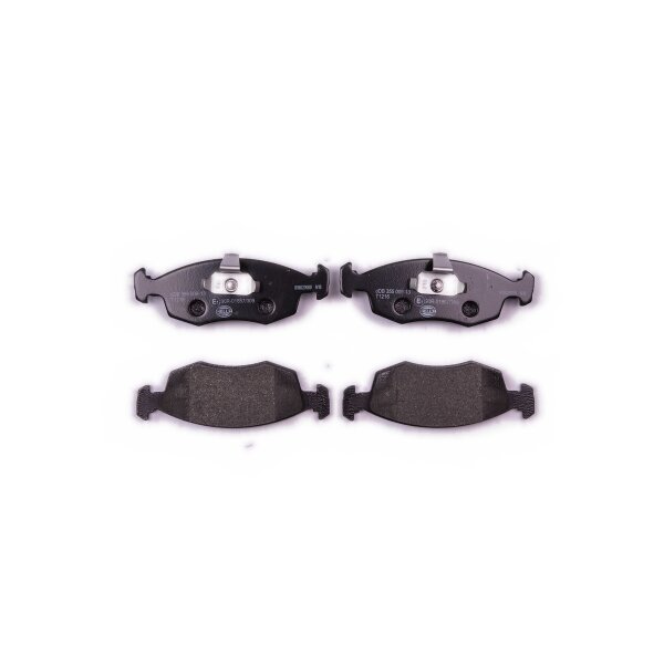 Brake pad set without wear warning 18 mm HELLA for FIAT PALIO and others