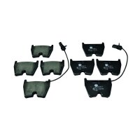 Brake pad set with wear warning contact 16.7 mm HELLA for...