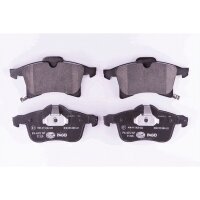 Brake pad set discs with wear warning HELLA for e.g. OPEL ASTRA