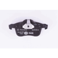 Bremsbelagsatz Scheiben mit Verschleißwarnung HELLA für u.a. OPEL ASTRA